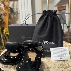 Yosi Samra Black Foldable Flats